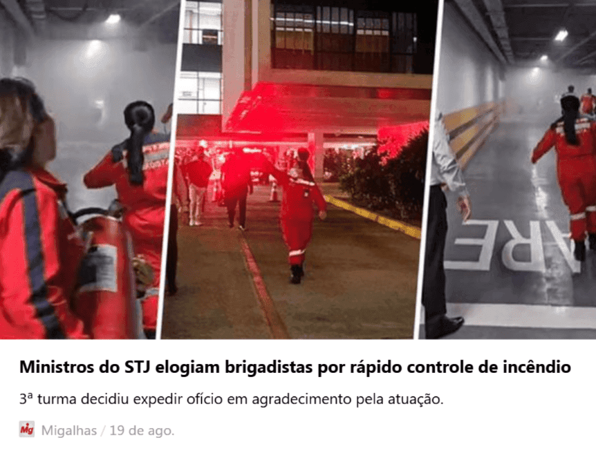 treinamento de brigada de incêndio evita acidente